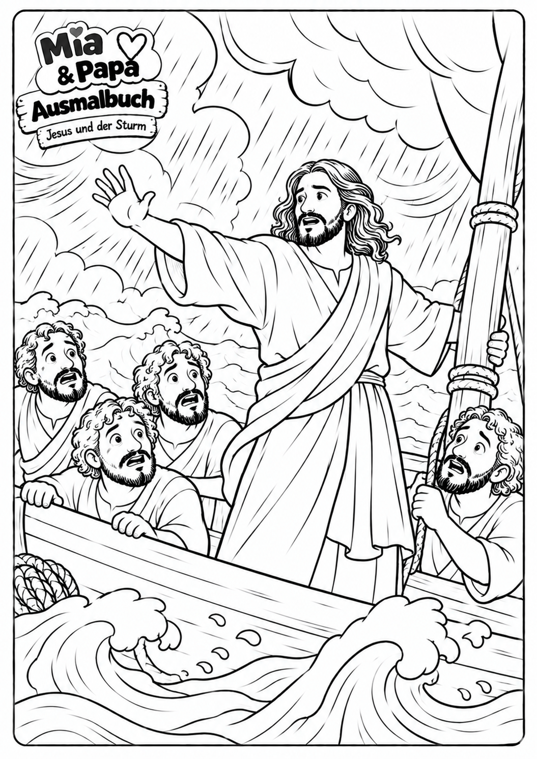 Jesus beruhigt den Sturm